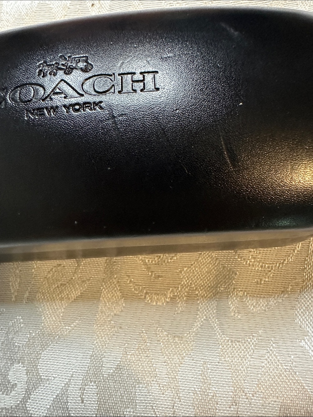 COACH Black Leather Eyeglass/ Sunglasses Case - Picture 8 of 8
